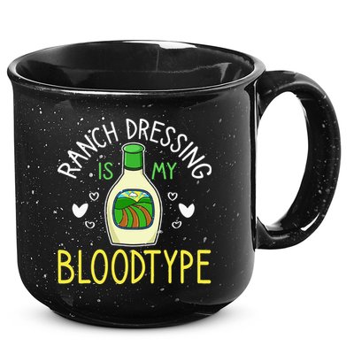 Ranch Dressing Salad Sauce 15oz Campfire Ceramic Mug