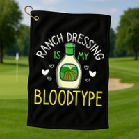 Ranch Dressing Salad Sauce Golf Towel