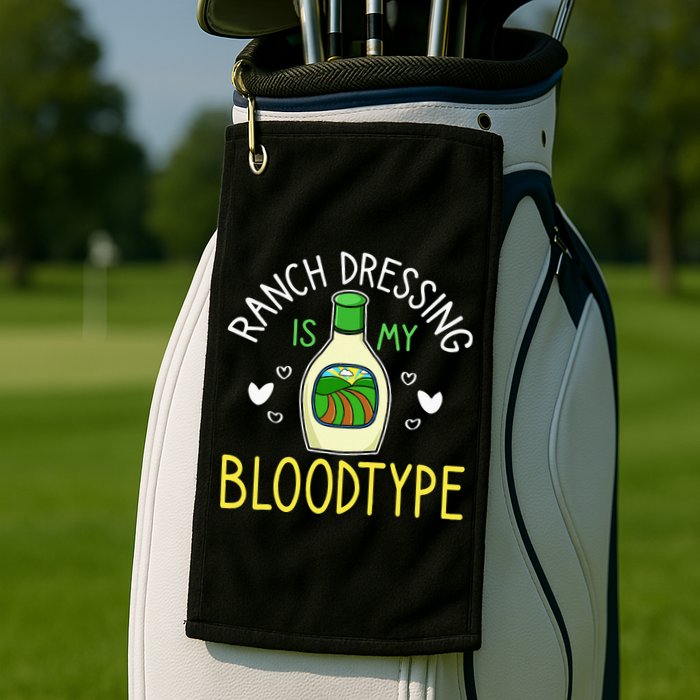 Ranch Dressing Salad Sauce Golf Towel