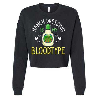 Ranch Dressing Salad Sauce Cropped Pullover Crew