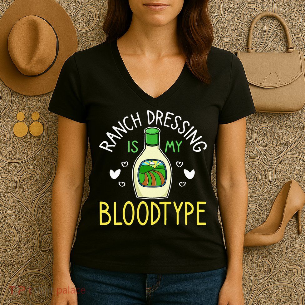 Ranch Dressing Salad Sauce Women's V-Neck T-Shirt