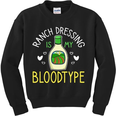 Ranch Dressing Salad Sauce Kids Sweatshirt