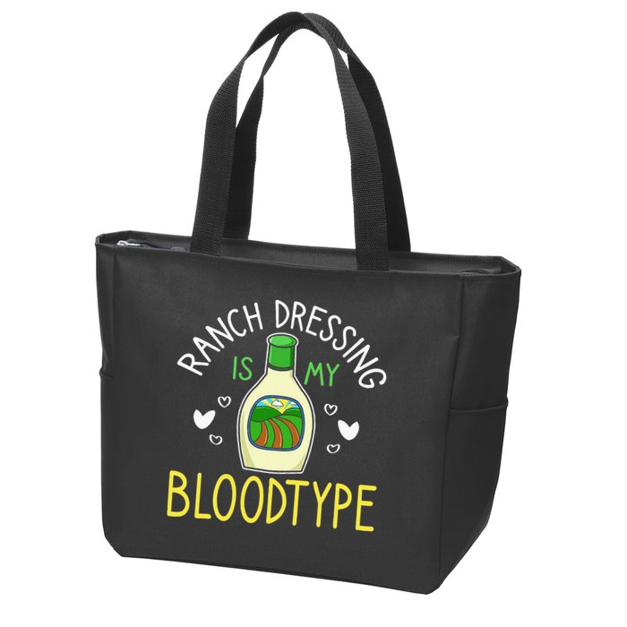 Ranch Dressing Salad Sauce Zip Tote Bag