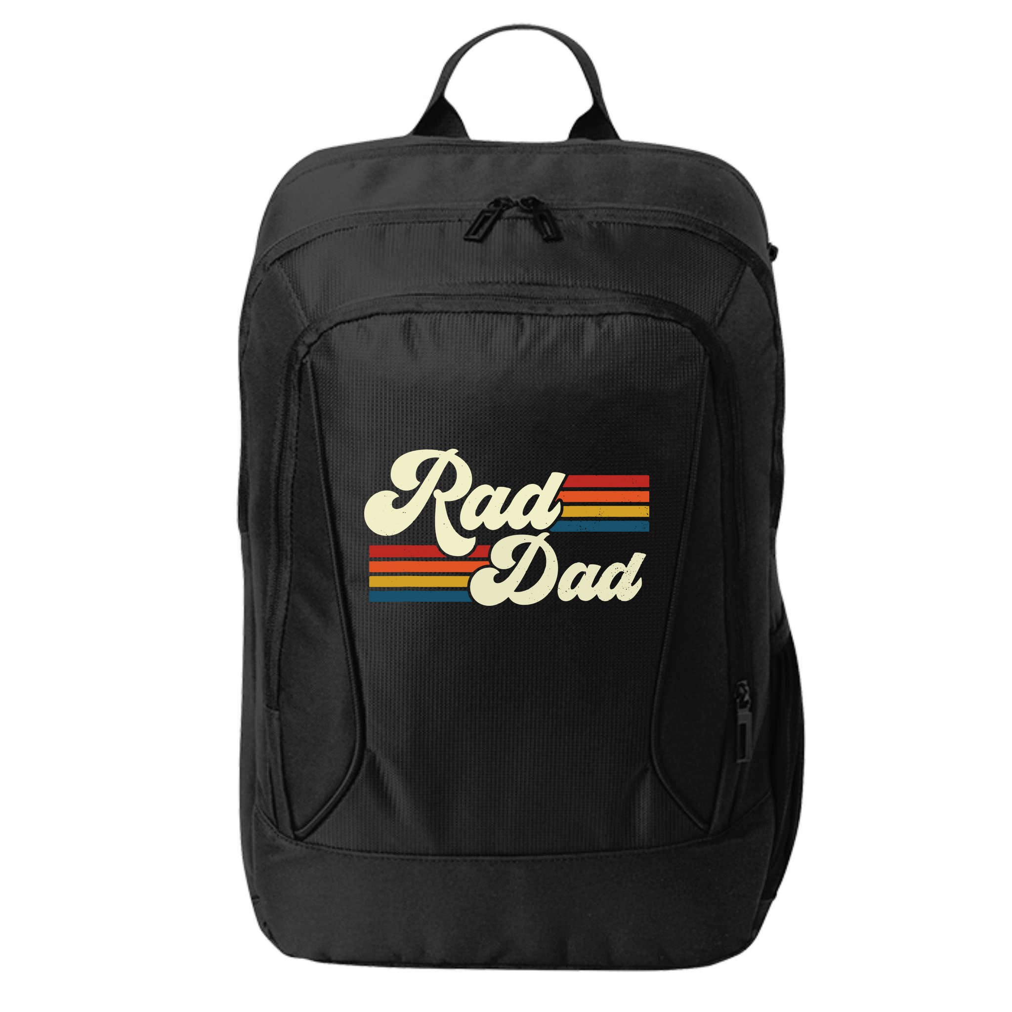 Rad Dad Shirt Vintage Retro Fathers Day Gift City Backpack