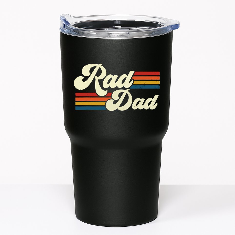 Rad Dad Shirt Vintage Retro Fathers Day Gift Tumbler