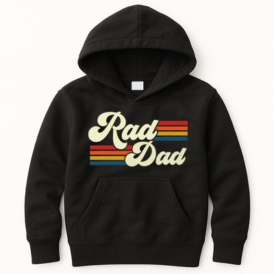 Rad Dad Shirt Vintage Retro Fathers Day Gift Kids Hoodie