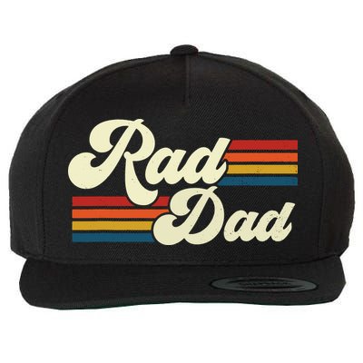 Rad Dad Shirt Vintage Retro Fathers Day Gift Wool Snapback Cap