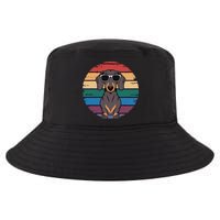Retro Dachshund Sunset Cool Comfort Performance Bucket Hat