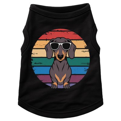 Retro Dachshund Sunset Doggie Tank