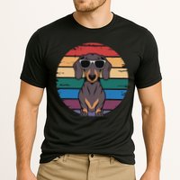 Retro Dachshund Sunset Cooling Performance Crew T-Shirt