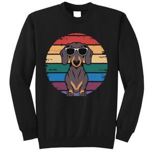 Retro Dachshund Sunset Sweatshirt