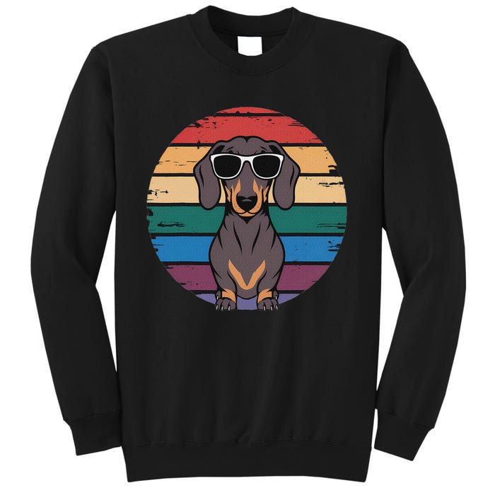 Retro Dachshund Sunset Sweatshirt