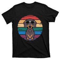 Retro Dachshund Sunset T-Shirt