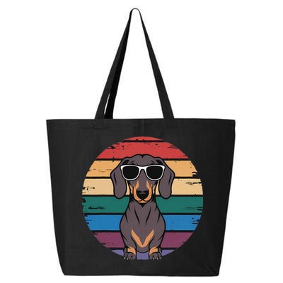 Retro Dachshund Sunset 25L Jumbo Tote