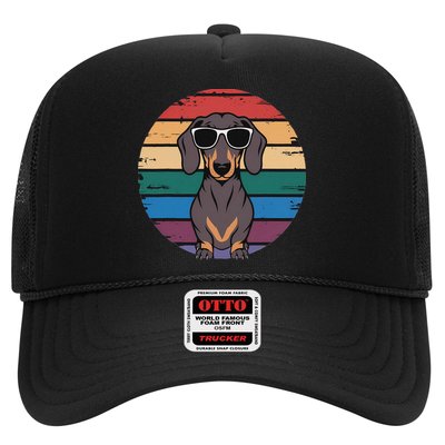 Retro Dachshund Sunset Hat
