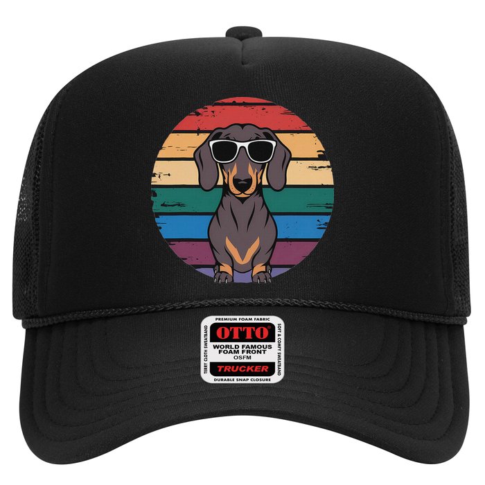 Retro Dachshund Sunset Hat