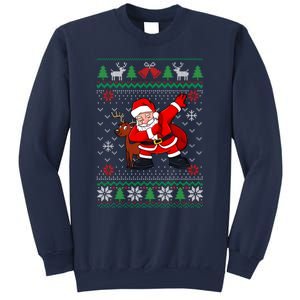 Reindeer Dabbing Santa Ugly Christmas Sweatshirt