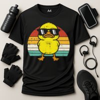 Rubber Duck Sunglasses Sunset Retro Duckling Cooling Performance Crew T-Shirt