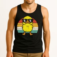 Rubber Duck Sunglasses Sunset Retro Duckling Tank Top