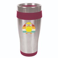 Rubber Duck Sunglasses Sunset Retro Duckling 16oz Travel Tumbler