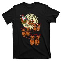 Reindeer Dachshund Santa Christmas Pet Weiner Dog Xmas Pj T-Shirt