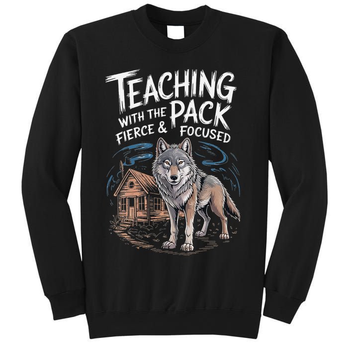 Retro Dire Spirit Even Wolf Teaching A Pack Book Reading Sweatshirt