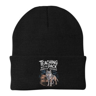 Retro Dire Spirit Even Wolf Teaching A Pack Book Reading Beanie