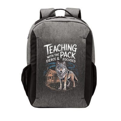 Retro Dire Spirit Even Wolf Teaching A Pack Book Reading Vector Backpack