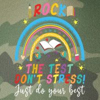 Rainbow DonT Stress Rock The Test Legacy Tie Dye Trucker Hat