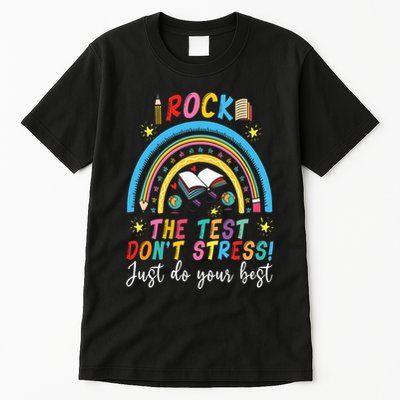 Rainbow DonT Stress Rock The Test Tall T-Shirt