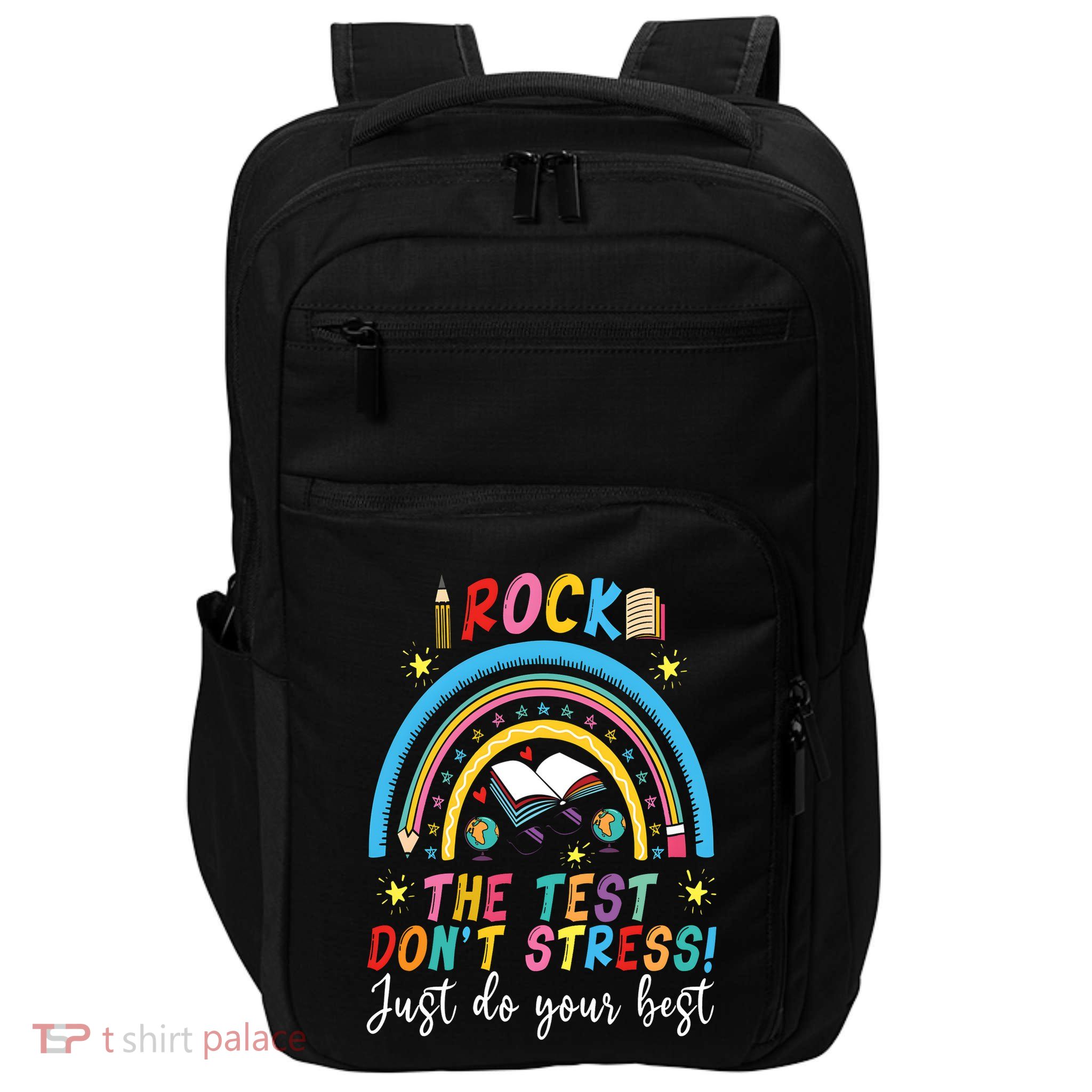 Rainbow DonT Stress Rock The Test Impact Tech Backpack