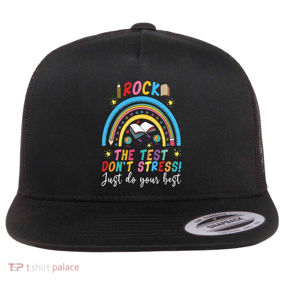 Rainbow DonT Stress Rock The Test Flatbill Hat