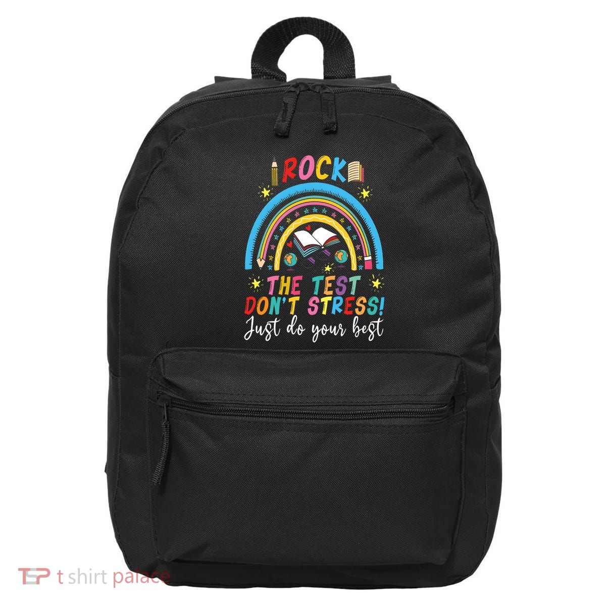 Rainbow DonT Stress Rock The Test 16 in Basic Backpack