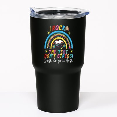 Rainbow DonT Stress Rock The Test Tumbler