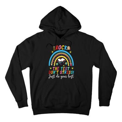 Rainbow DonT Stress Rock The Test Tall Hoodie