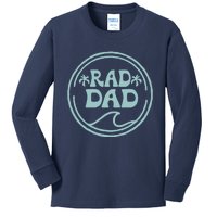 Rad Dad Surf Matching Birthday The Big One 1st Birthday Kids Long Sleeve Shirt