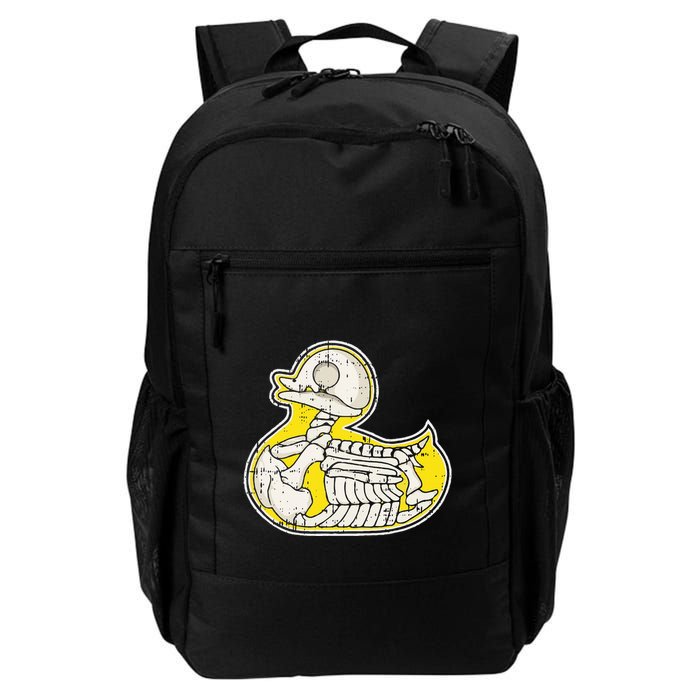 Rubber Duck Skeleton Lazy Halloween Costume Funny Ducky Daily Commute Backpack