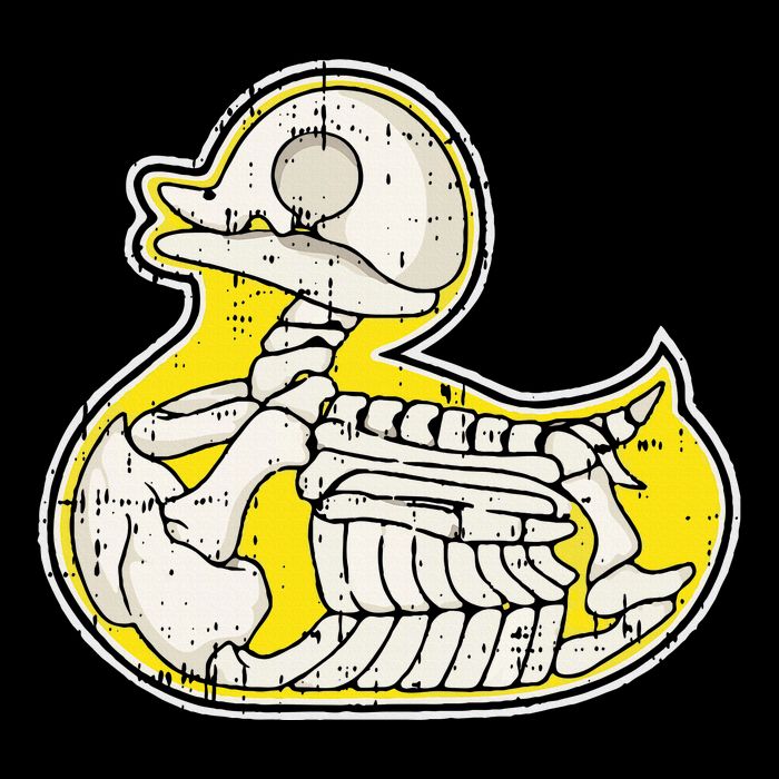 Rubber Duck Skeleton Lazy Halloween Costume Funny Ducky Daily Commute Backpack
