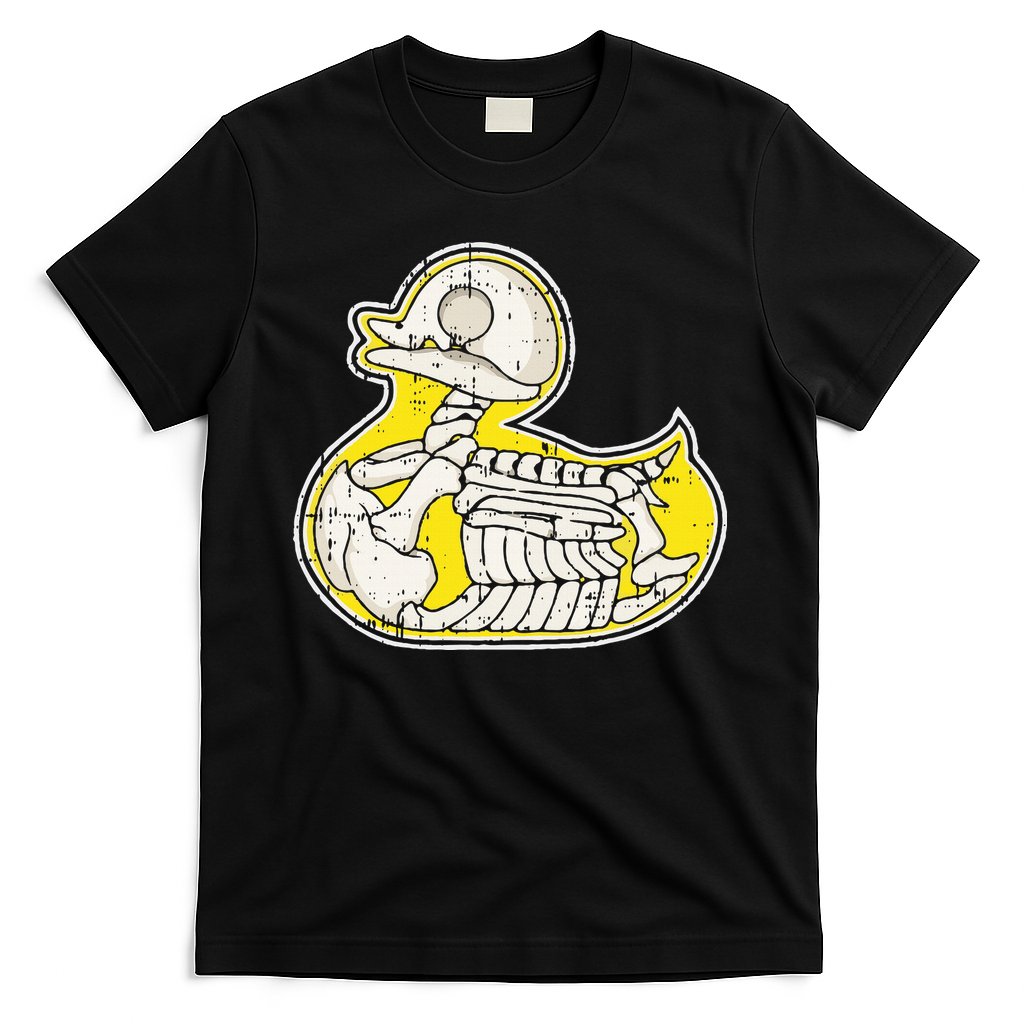 Rubber Duck Skeleton Lazy Halloween Costume Funny Ducky T-Shirt