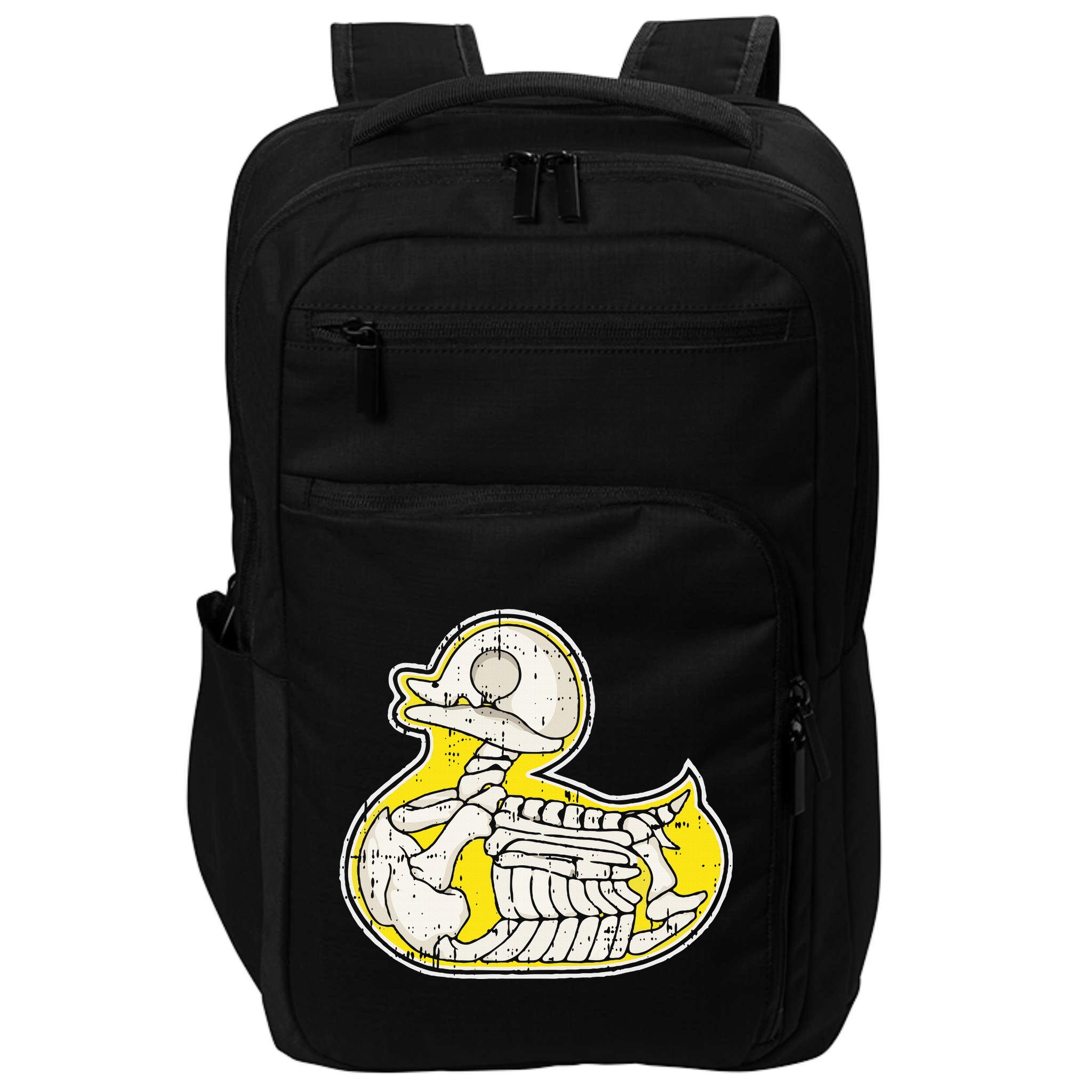 Rubber Duck Skeleton Lazy Halloween Costume Funny Ducky Impact Tech Backpack
