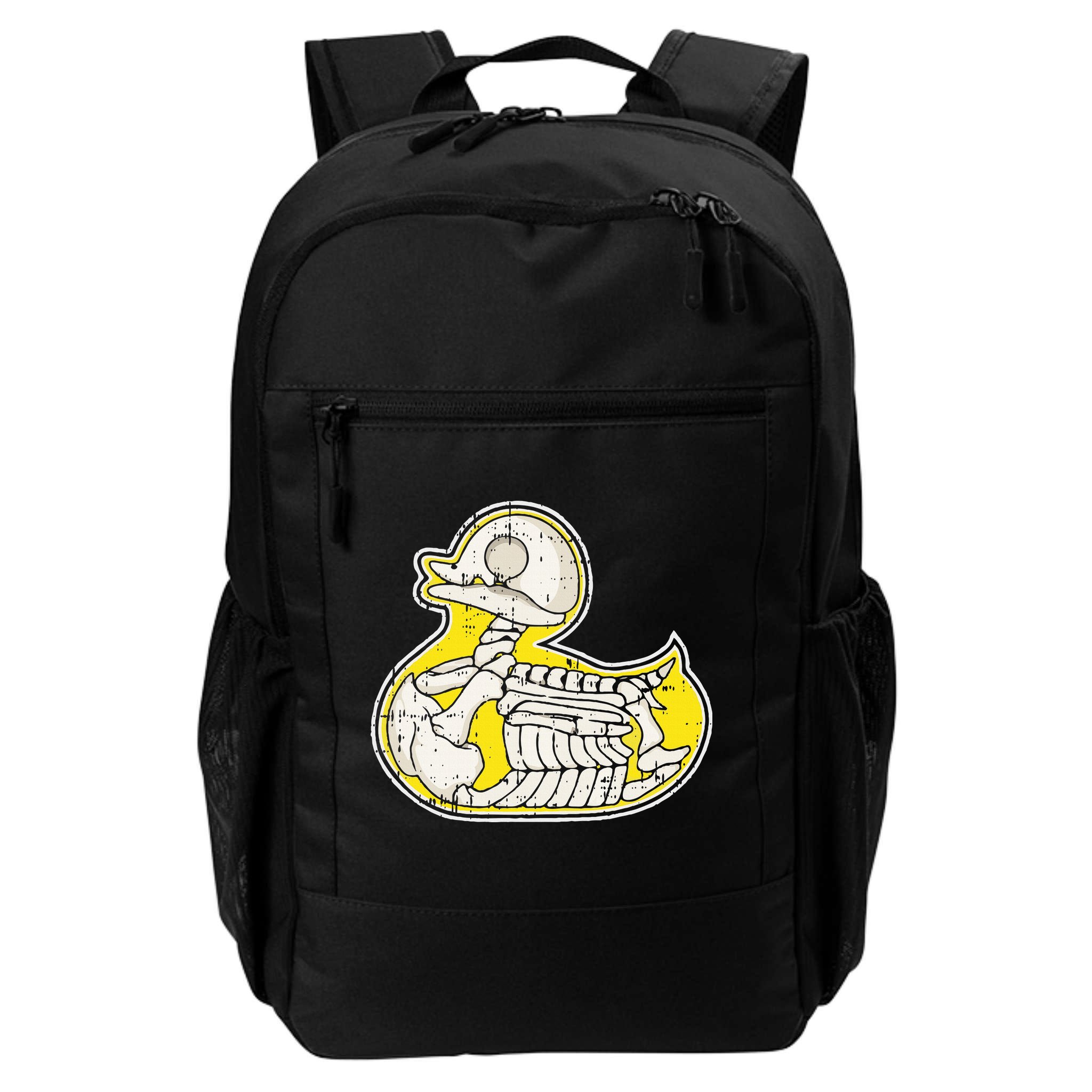 Rubber Duck Skeleton Lazy Halloween Costume Funny Ducky Backpack
