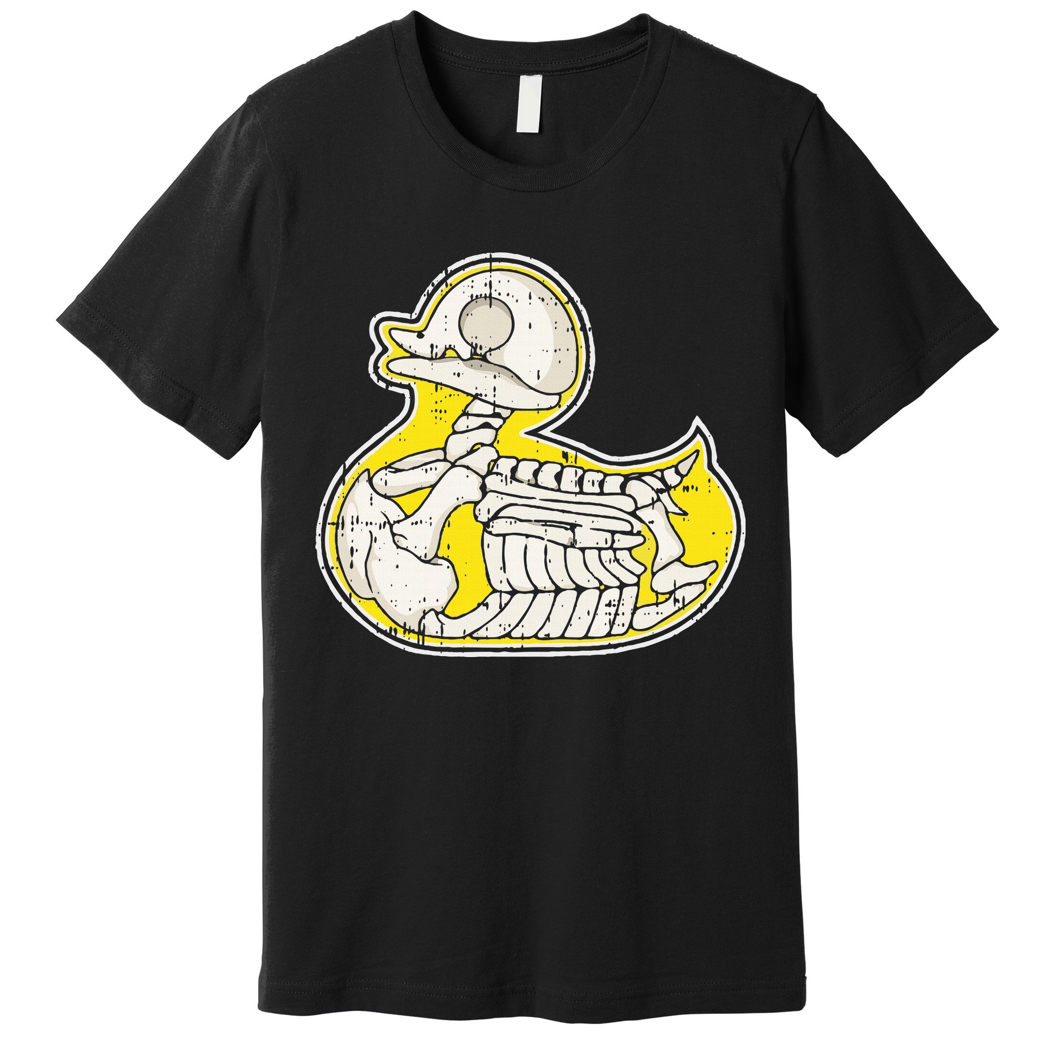 Rubber Duck Skeleton Lazy Halloween Costume Funny Ducky Premium T-Shirt