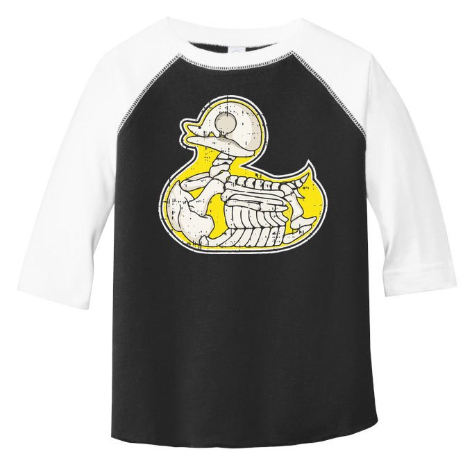 Rubber Duck Skeleton Lazy Halloween Costume Funny Ducky Toddler Fine Jersey T-Shirt