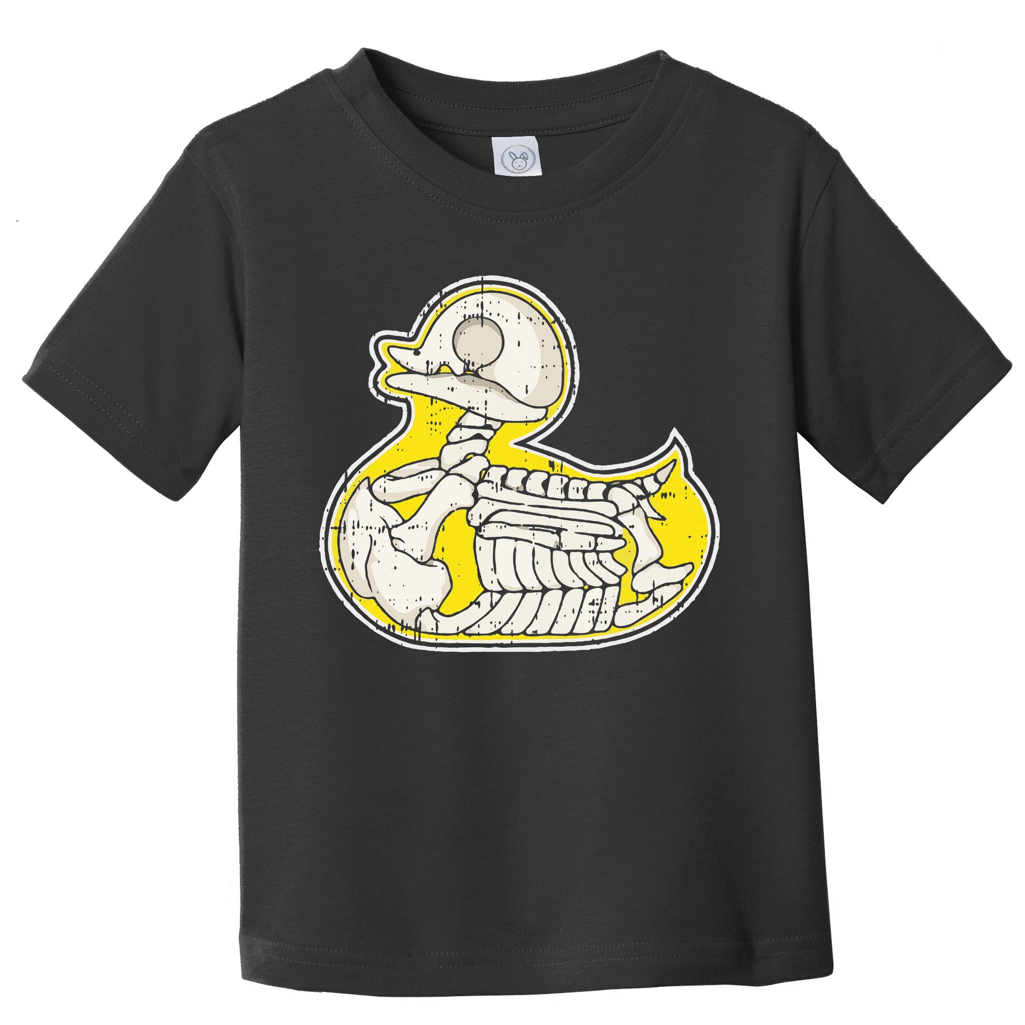 Rubber Duck Skeleton Lazy Halloween Costume Funny Ducky Toddler T-Shirt