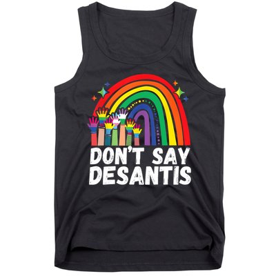 Raibow Dont Say Desantis Florida Anti LGBTQ Tank Top