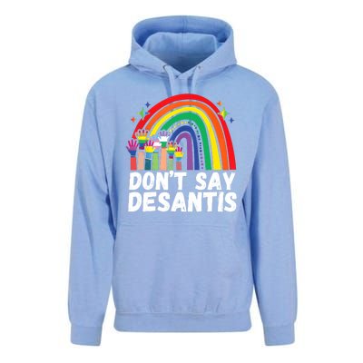 Raibow Dont Say Desantis Florida Anti LGBTQ Unisex Surf Hoodie