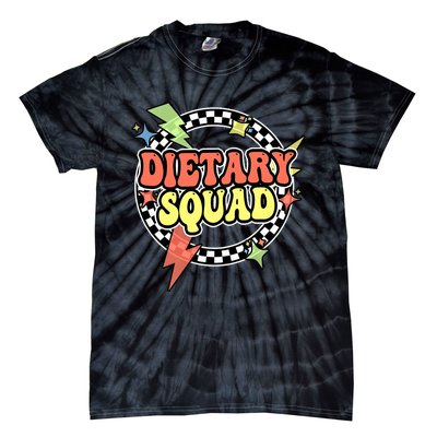 Retro Dietary Squad Dietary Appreciation Week For Staff Tie-Dye T-Shirt