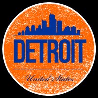 Retro Detroit Skyline Logo Women's Perfect Tri Rocker Tank