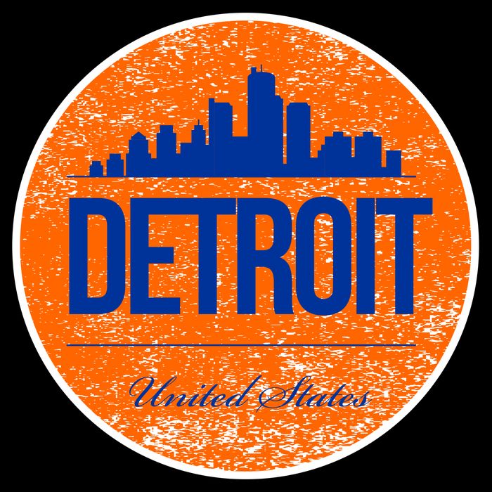 Retro Detroit Skyline Logo Women's Perfect Tri Rocker Tank