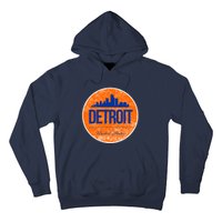 Retro Detroit Skyline Logo Hoodie